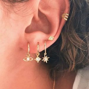 2/$10 NEW! Bohemian Earring Stud Set Hamsa 5 Piece Cute Dainty Boho
